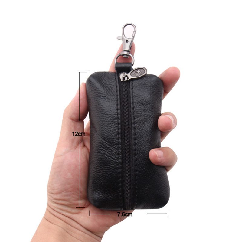 genuine leather key bag dimension