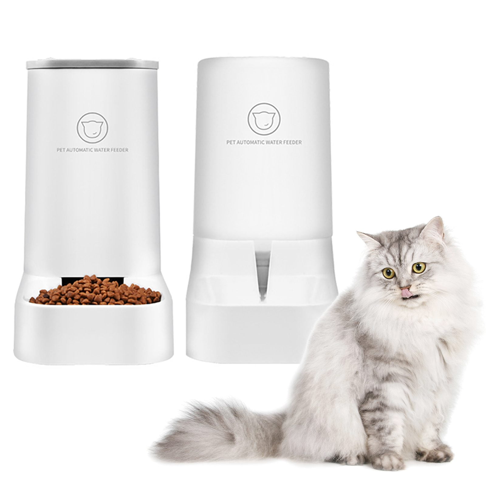 Automatic Pet Feeder with cat