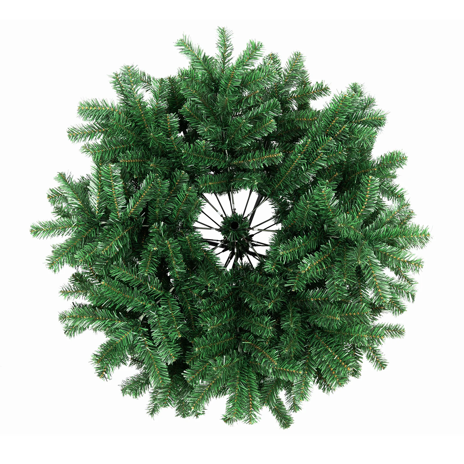 1.2/1.5/1.8/2/2.1/2.3M Christmas Tree Artificial Christmas Tree Fake Fluffy Xmas Trees Holiday Decor with Metal Foldable Stand