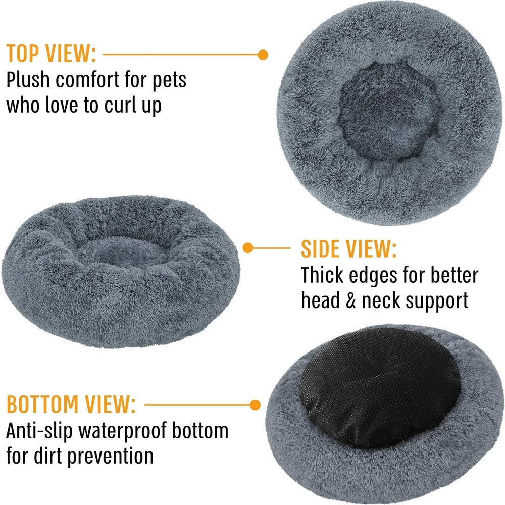 different camera views of pet beds