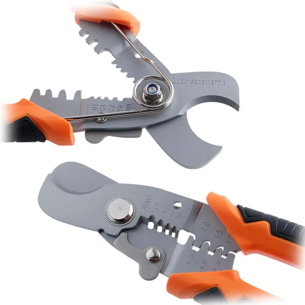 Multi-function Scissors Crimping Pliers Wire Stripper Wire Cutter Electrician Crimper Cable Cutter Automatic Wire Stripper 2021