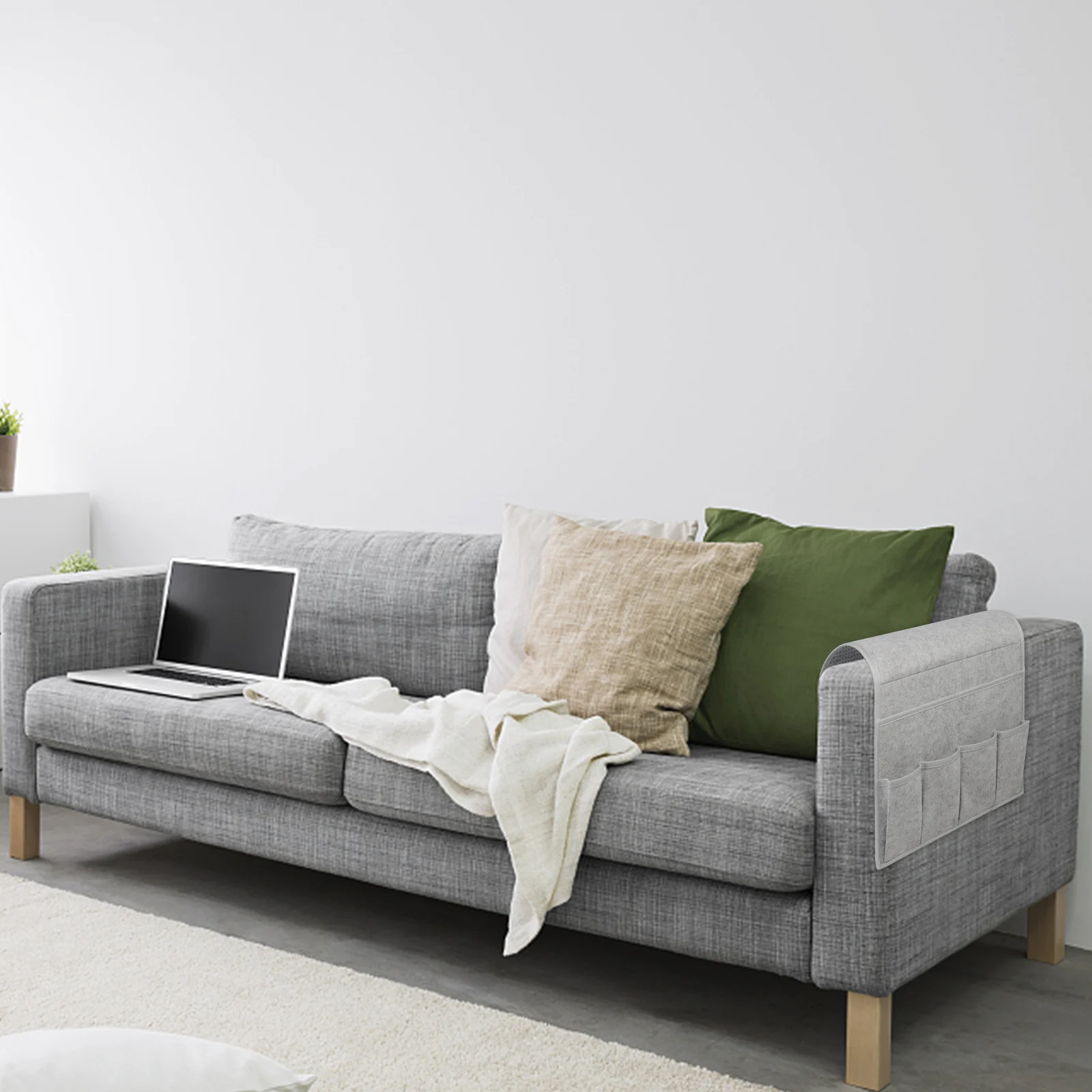 Armchair Caddy Remote Control Holder for Couch Recliner Armrest Organizer Non Slip Sofa Arm Chair Caddie with 7 Pocket Storage