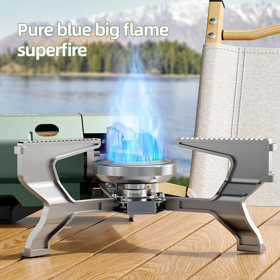 Portable Integrated Card Stove Camping Gas Stove Outdoor Hiking Barbecue Travel Cooking Oven Box Type Gas Stove