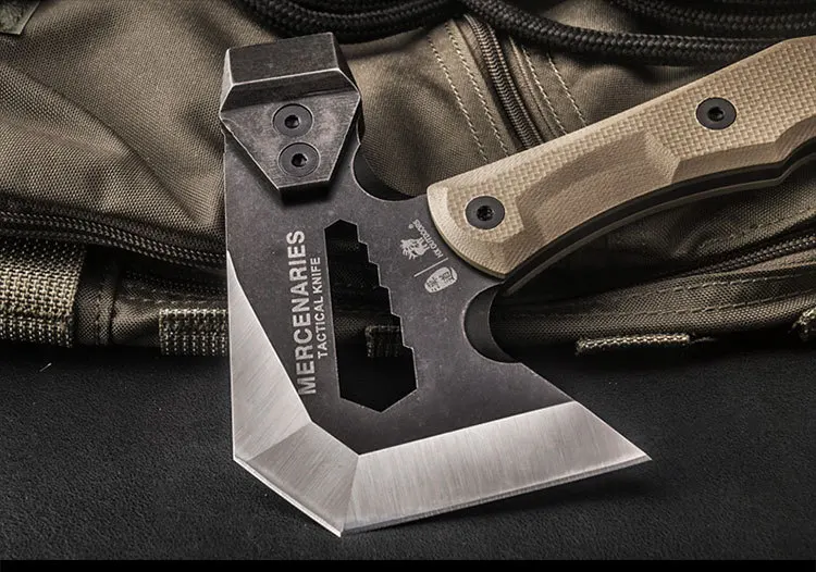 HX OUTDOORS Mercenarys Full Tang Camping Survival Touris Axe Hatchet Tactical Multifunctional Hunting Tools Tomahawk Hammer