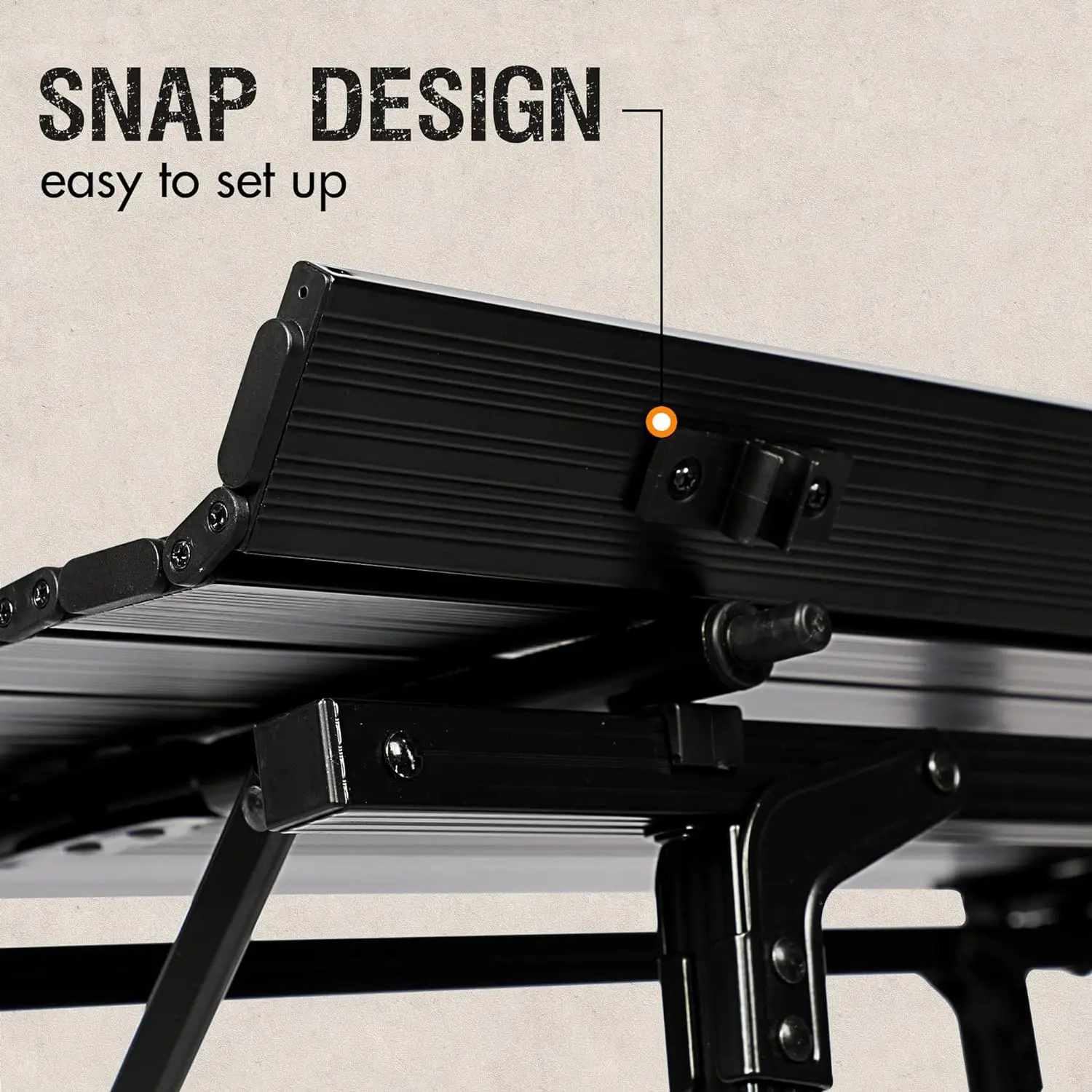 snap lock design, easy to set up snap lock design, easy to set up