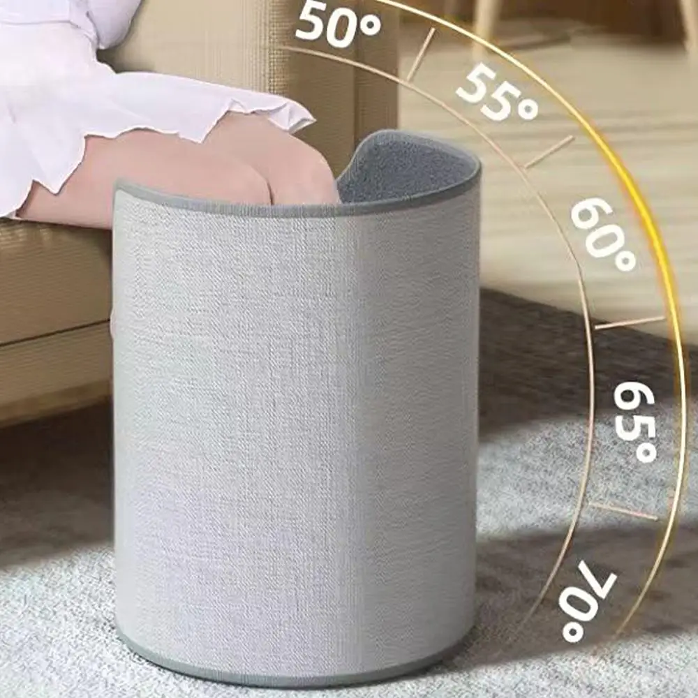 Cylindrical Foot Warmer Folding Electric Feet Heater Electric Foot Warmer Under Desk Feet Leg Heated Warm For Home Office