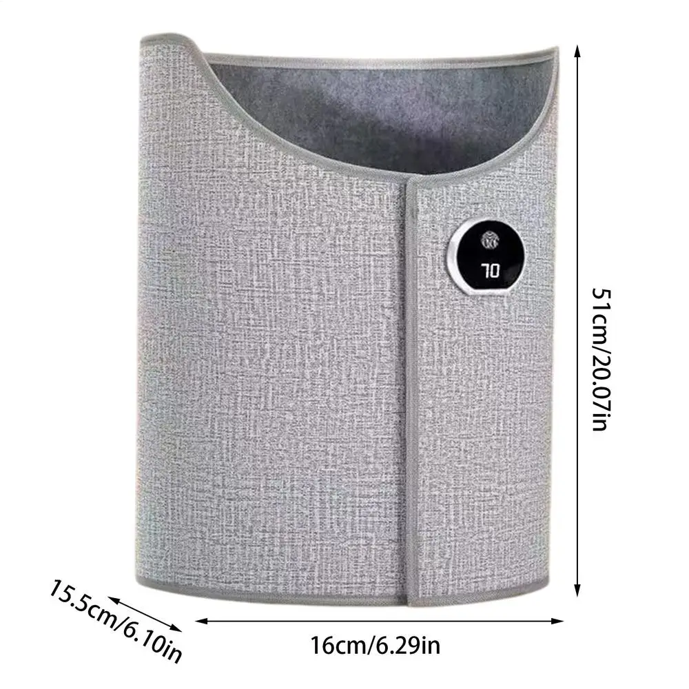 Cylindrical Foot Warmer Folding Electric Feet Heater Electric Foot Warmer Under Desk Feet Leg Heated Warm For Home Office gray