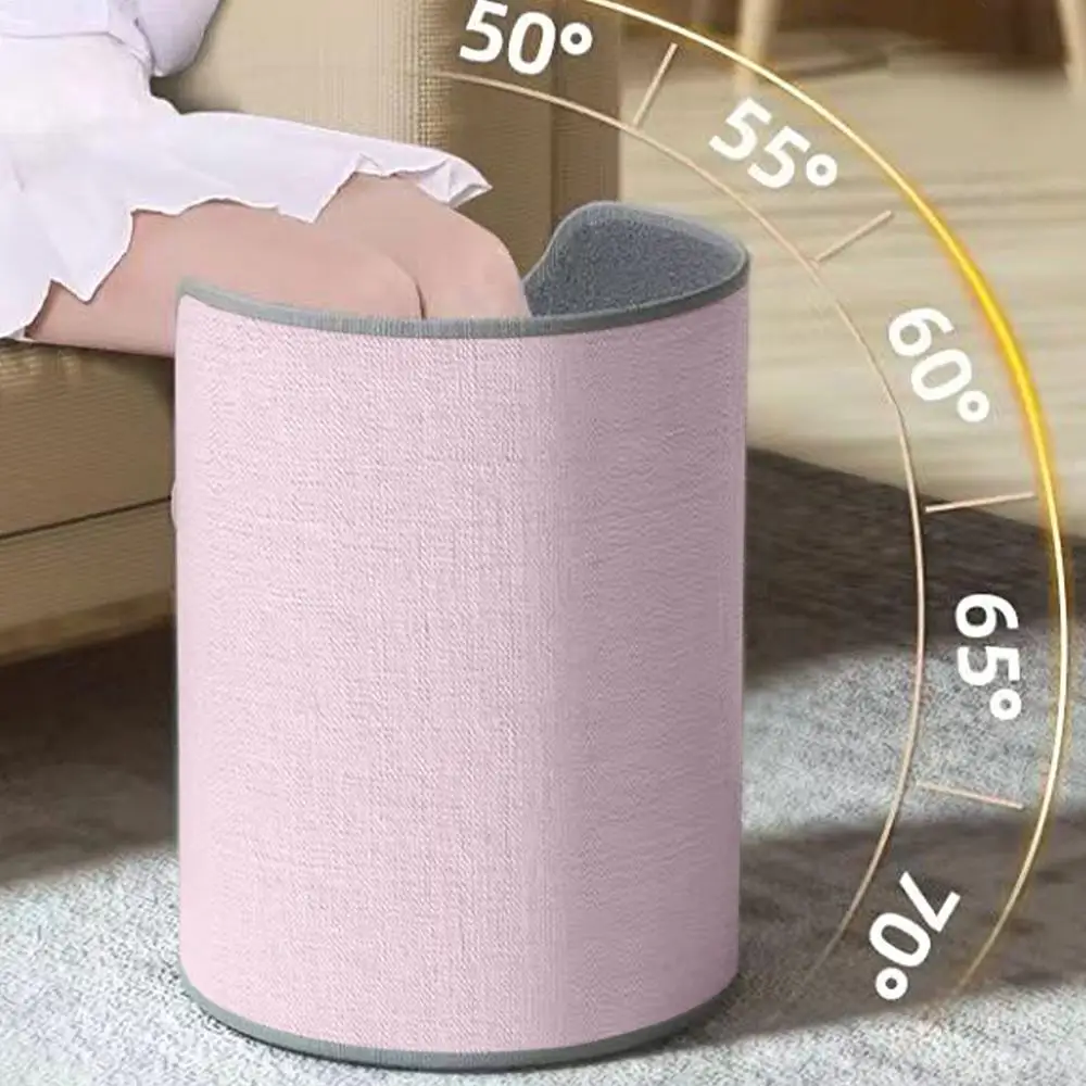Cylindrical Foot Warmer Folding Electric Feet Heater Electric Foot Warmer Under Desk Feet Leg Heated Warm For Home Office