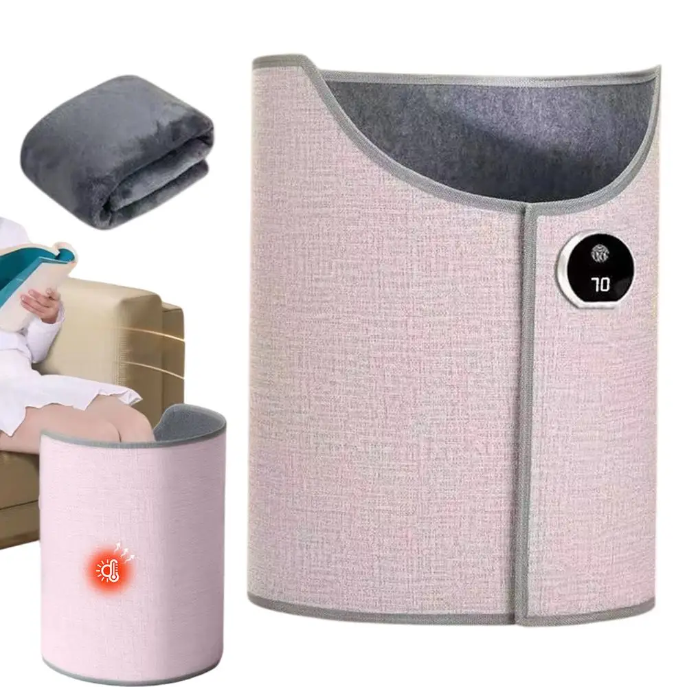 Cylindrical Foot Warmer Folding Electric Feet Heater pink