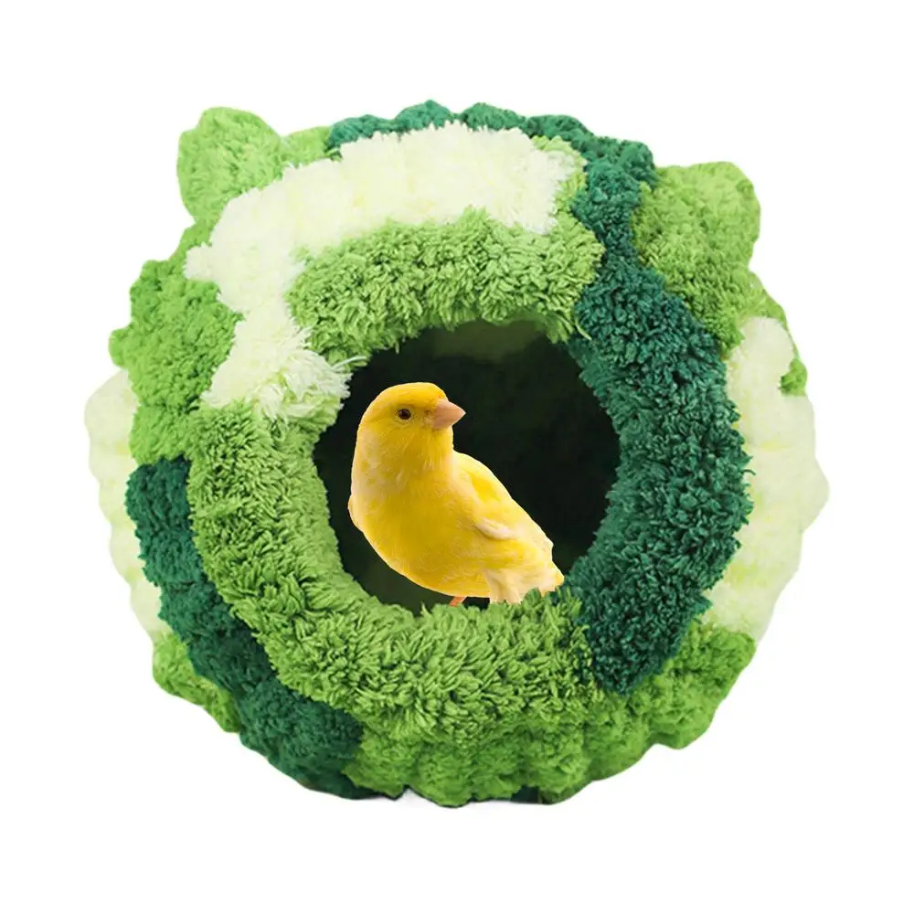 Pet Bird Supplies Round Warm Bird Nest Parrot Bird House Cotton Bird Cage Parakeet Budgie Hut Tent Bed Cave