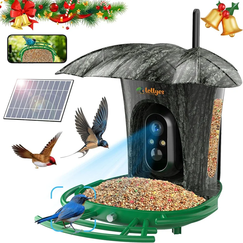 bird feeder camera with solarcell